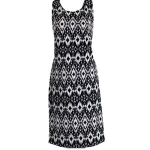 George Slip Dress Black and White Patterned